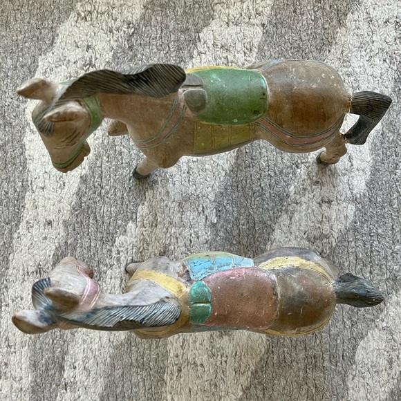 Beautifully patinaed male and female horse statue pair - Picture 3 of 11